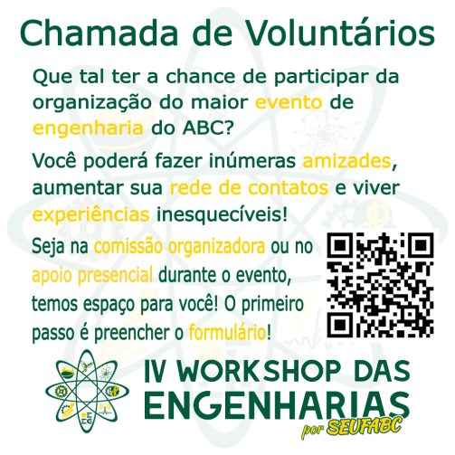 arte chamamento de voluntarios iv weufabc