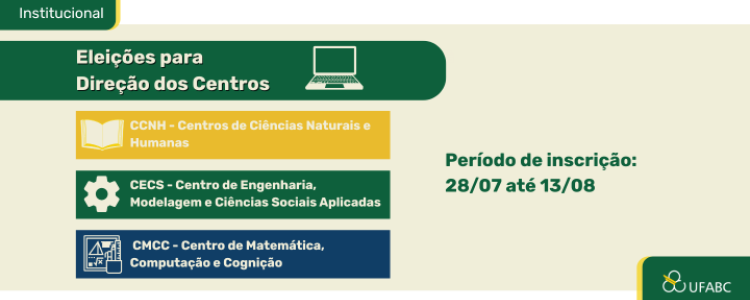Eleições para direção dos Centros - CCNH, CECS e CMCC